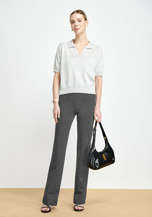 Boot-Cut High Waist Pants