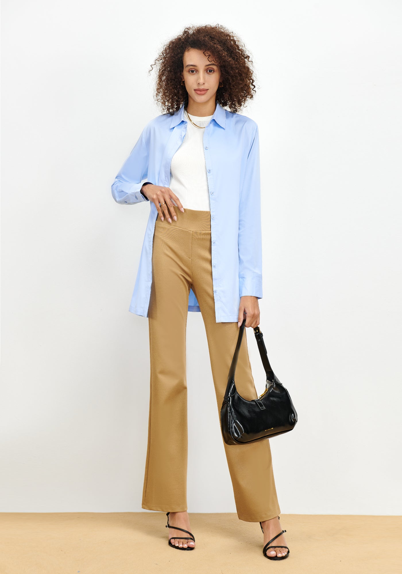 Solid Pocket Button-Down Shirt
