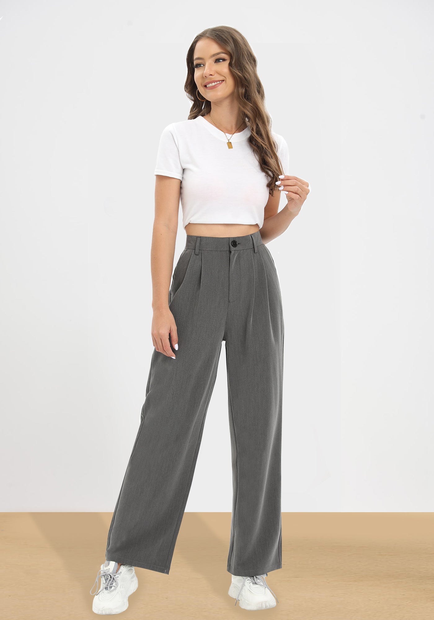 Casual Wide-Leg Pants