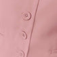 Tapata BIZwear Solid Button Front Vest Blazer Workwear