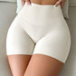 Tapata Solid Color High Waist Hip Lifting Tummy Control Body Shaping Shorts