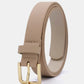 Tapata Women's Multipurpose Fashionable Multicolor Pu Belt With Gold Square Buckle For Daily Wear Casual