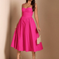 Tapata BAE Elegant Women Spaghetti Strap Long Puffy Dress, Fall Party & Club Wear,Summer Dresses,Sun Dress Spring Clothes