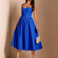 Tapata BAE Elegant Women Spaghetti Strap Long Puffy Dress, Fall Party & Club Wear,Summer Dresses,Sun Dress Spring Clothes
