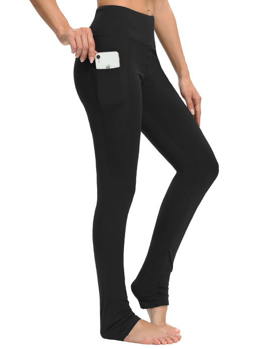Debbie and Kimberly Women's Extra Long Yoga Leggings with Pockets