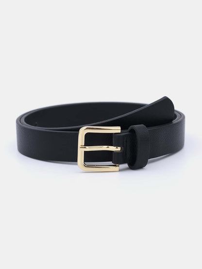 Tapata Women's Multipurpose Fashionable Multicolor Pu Belt With Gold Square Buckle For Daily Wear Casual